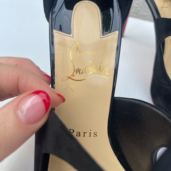 Christian Louboutin ROSIE 120 VEAU VELOURS PAT Heels - Picture 7 of 16